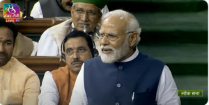 PM Modi spoke in the Lok Sabha during the no-confidence motion on Thursday