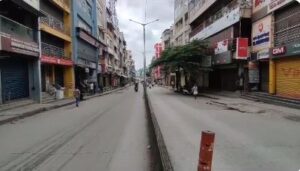 Business streets in Bengaluru don a deserted look on Tuesday after a strike call over Cauvery water release dispute.