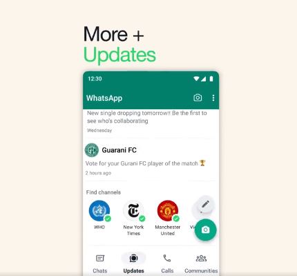You can get information and relevant updates directly in your WhatsApp by following the Channels.
