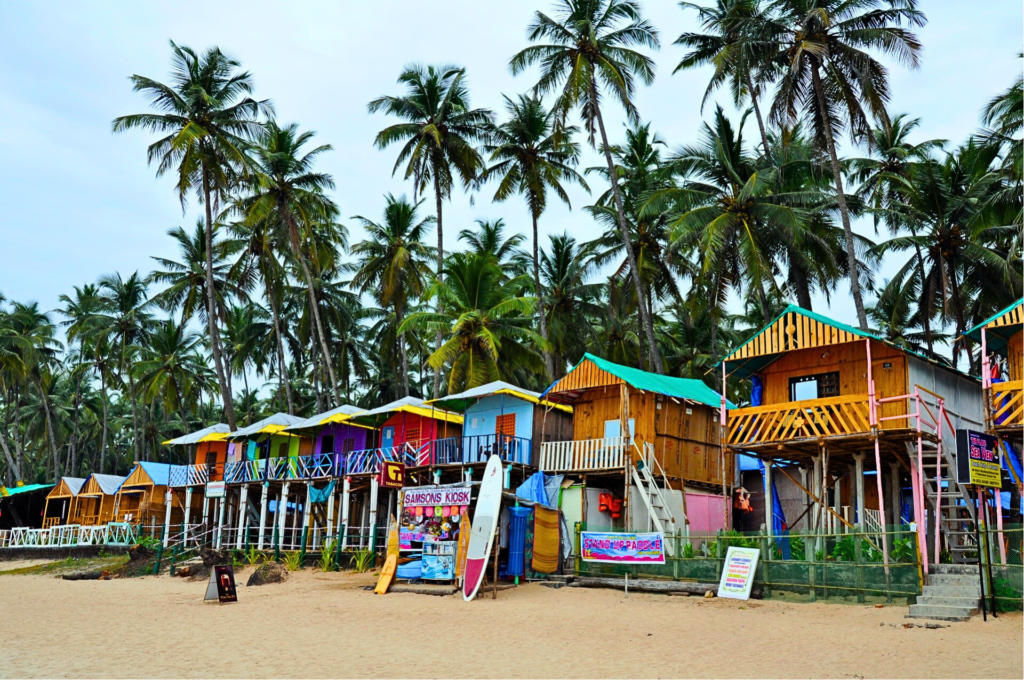 Goa in India is known for its beautiful beaches and vibrant nightlife. It is a popular destination for year-end celebrations.