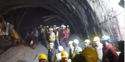 A collaborative effort involving multiple agencies is in progress to rescue 40 workers who have been trapped inside a tunnel in Uttarakhand.