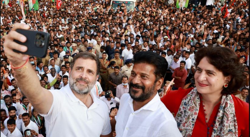 In Rajasthan and Chhattisgarh, the Congress aims to maintain its hold on power, while the BJP seeks another term in Madhya Pradesh